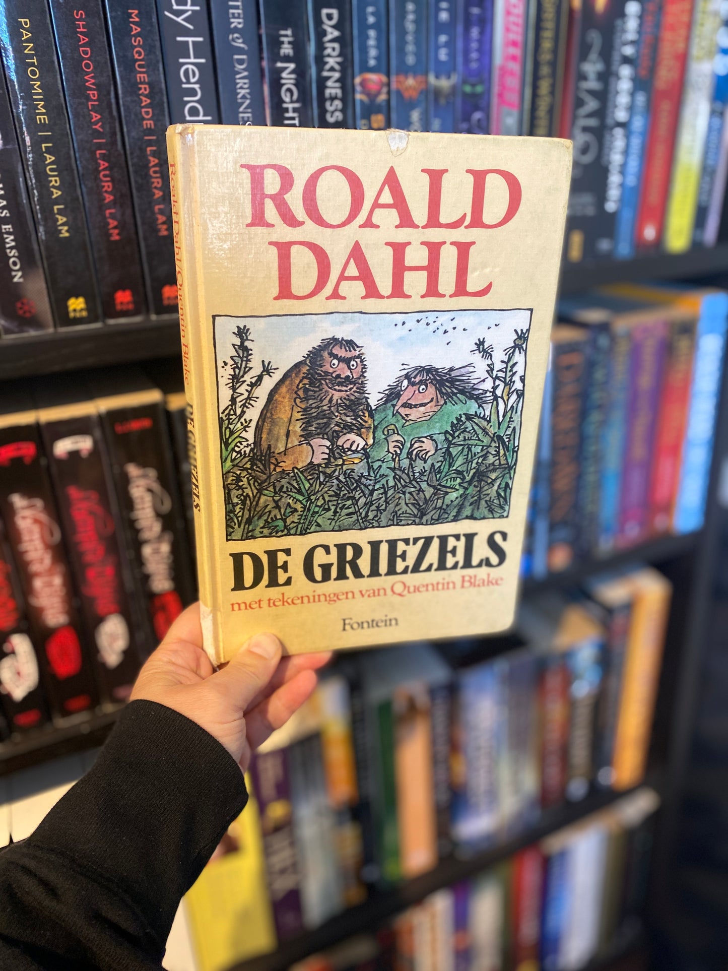 De Griezels van Roald Dahl, afgeschreven bibliotheek boek, sfeerbeeld