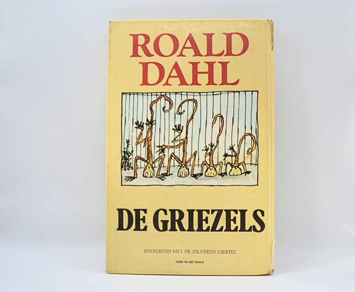De Griezels van Roald Dahl, afgeschreven bibliotheek boek, achterkant