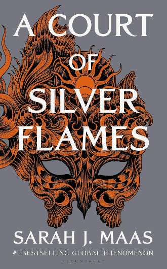A Court of Silver Flames by Sarah J. Maas, book 5 in the A Court of Thorns and Roses series, ISBN: 9781526620644