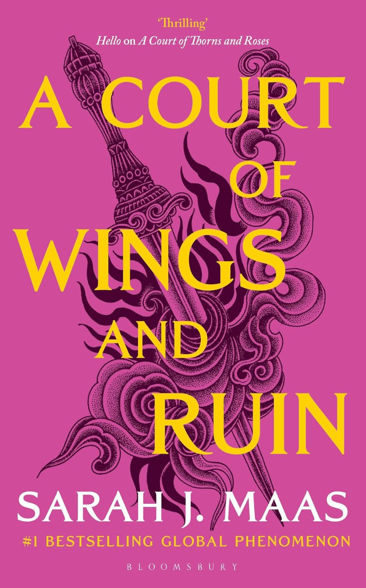 A Court of Wings and Ruin by Sarah J. Maas, book 3 in A Court of Thorns and Roses serie, ISBN: 9781526617170