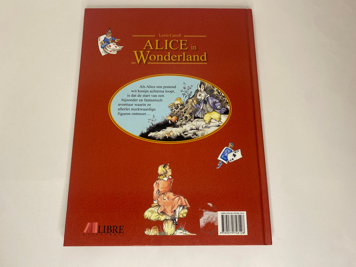 Alice In Wonderland van Lewis Carroll, ISBN:  9789079758128, achterkant