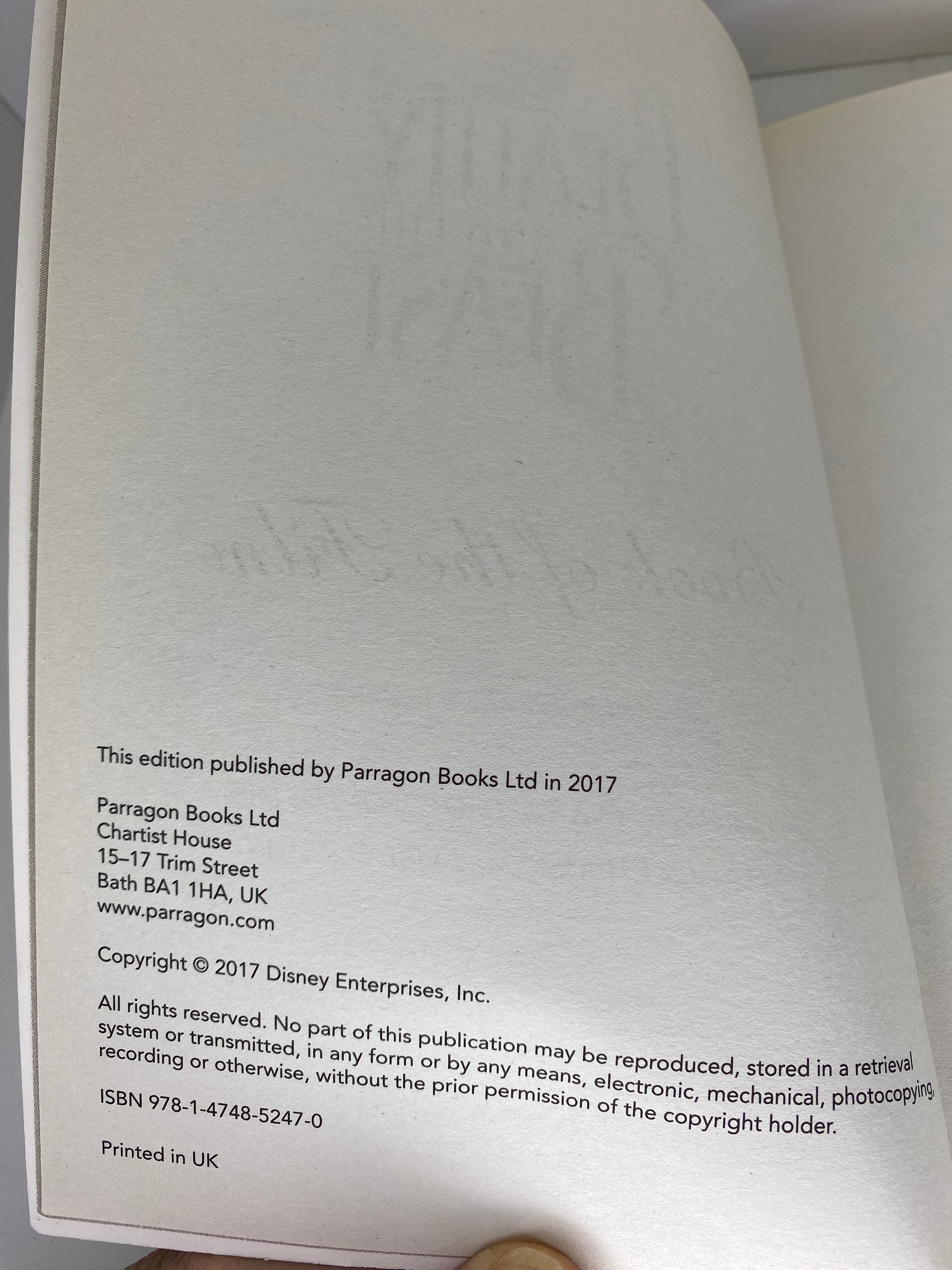 Beauty and the Beast, book of the film, adapted by  Elizabeth Rudnik, ISBN: 9781474852470 infopage