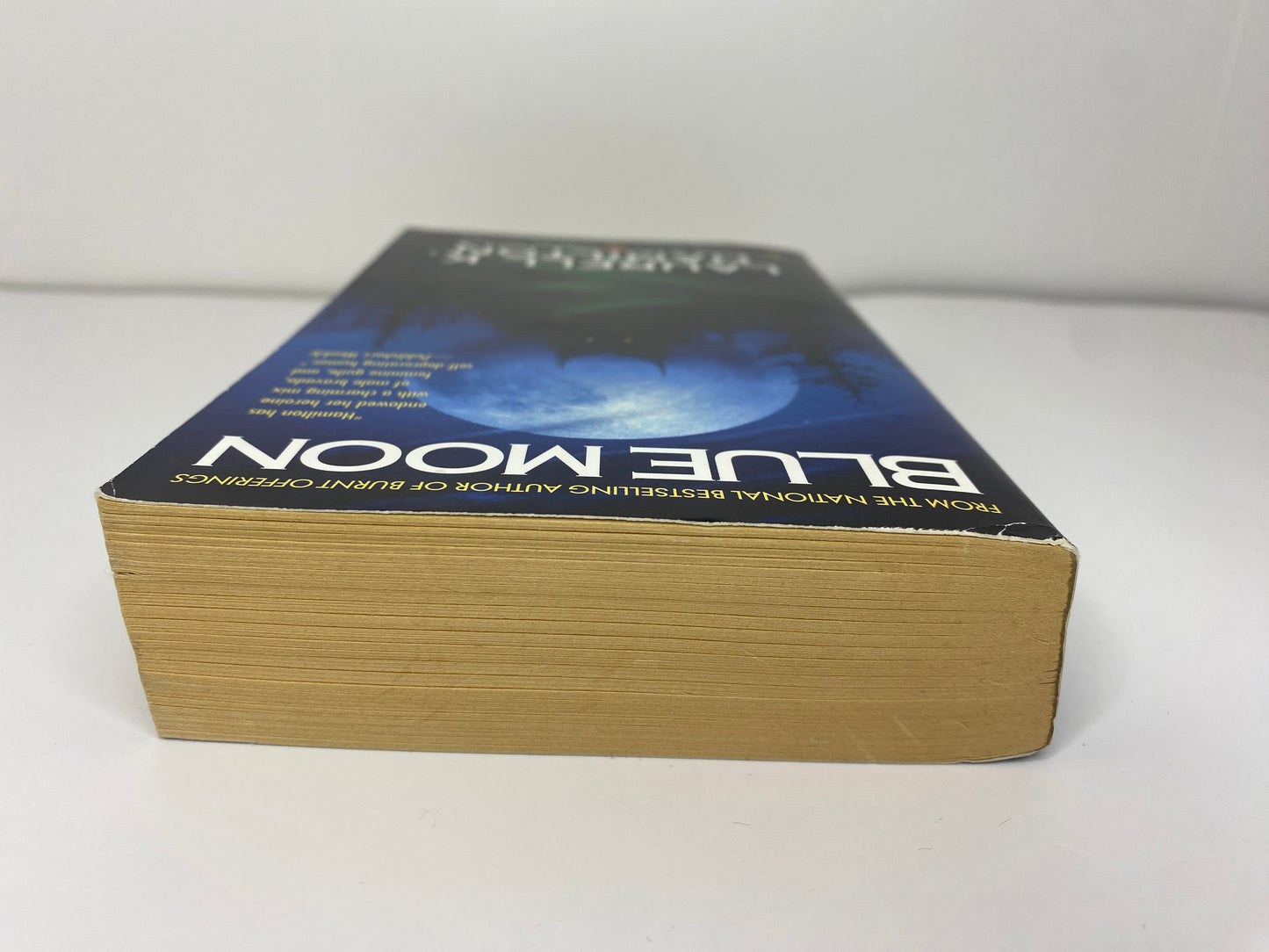 Blue Moon by Laurell K. Hamilton, book 8 in the Anita Blake Vamire Hunter series ISBN: 9780441005748, bovenkant
