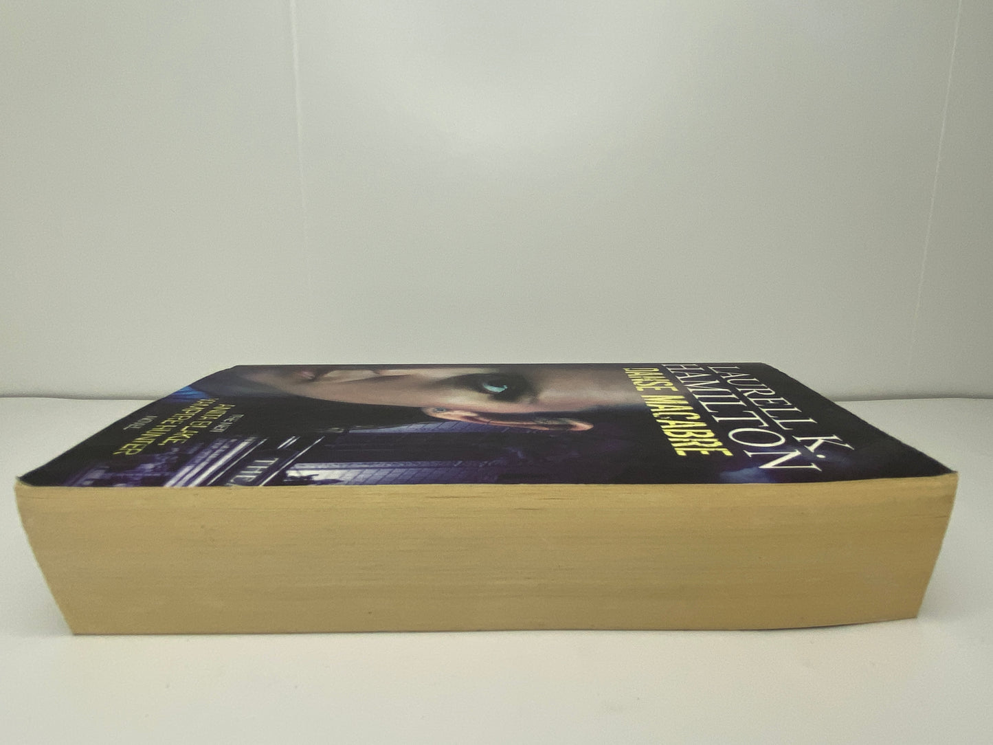 Danse Macabre by Laurell K. Hamilton, book 13 in the Anita Blake, Vampire Hunter series, ISBN: 9781841493190, zijkant