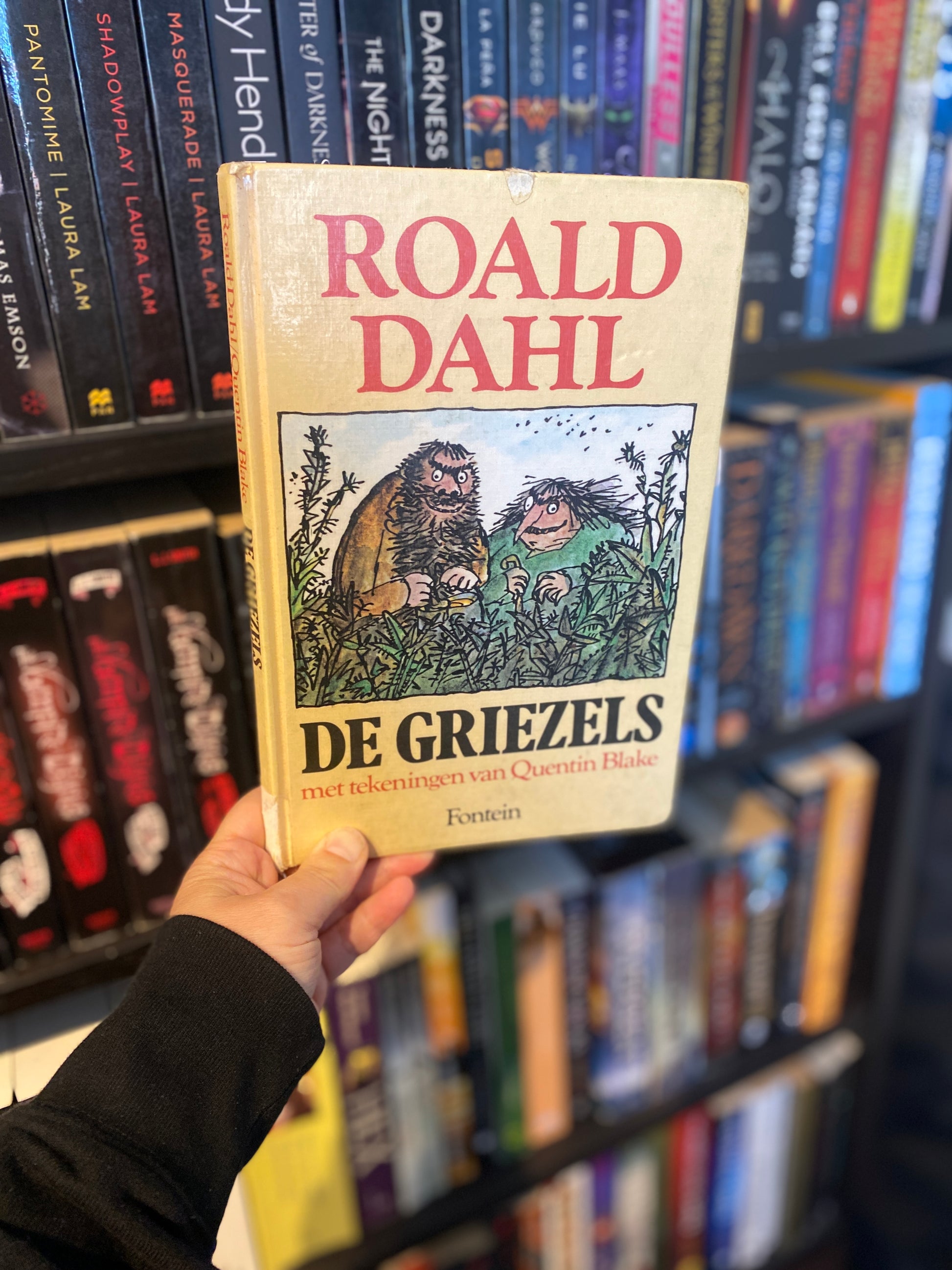 De Griezels van Roald Dahl, afgeschreven bibliotheek boek, sfeerbeeld