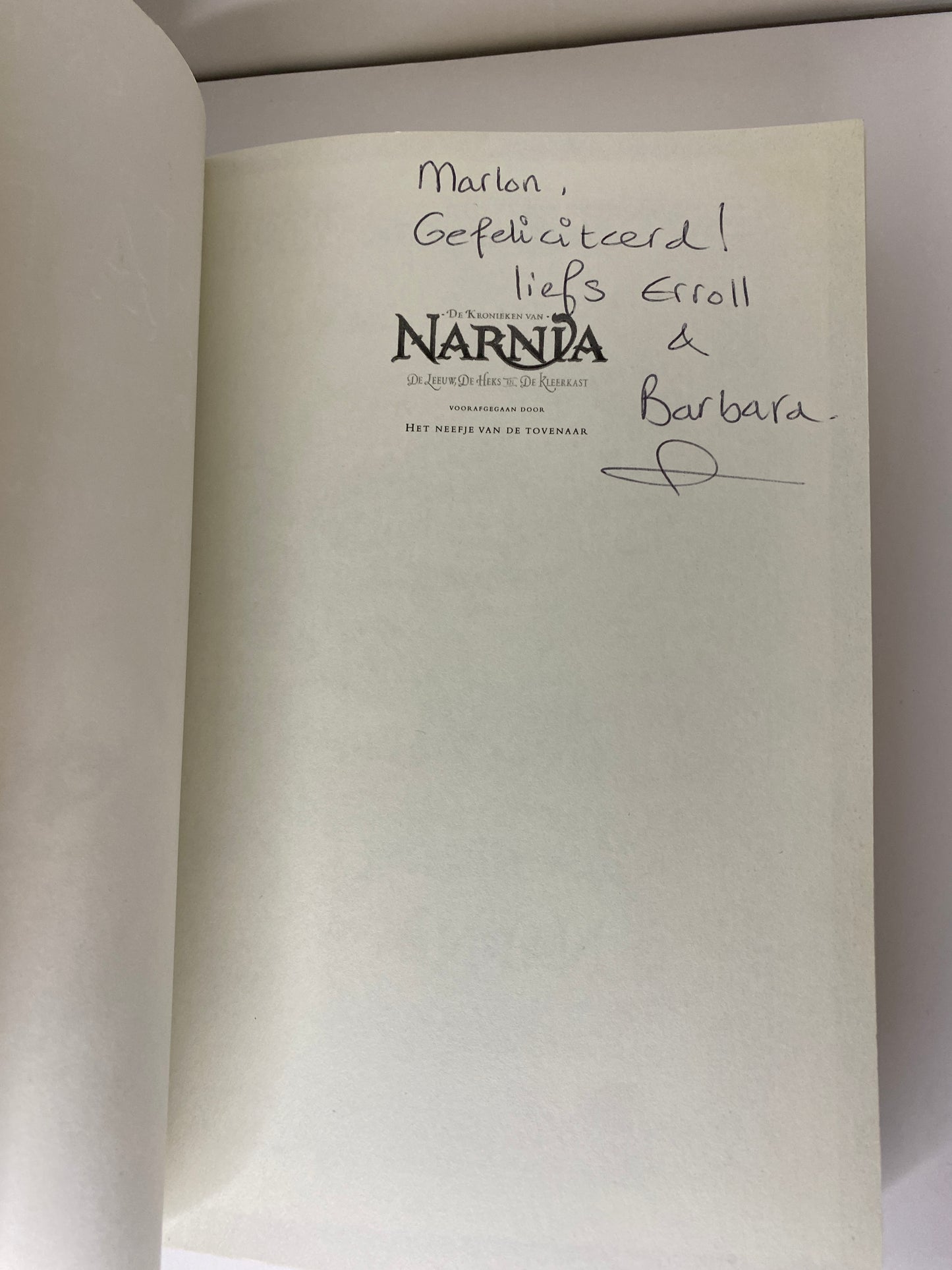 De Leeuw, De Heks, en de Kleerkast van C.S. Lewis, ISBN: 9789043511728 persoonlijk bericht