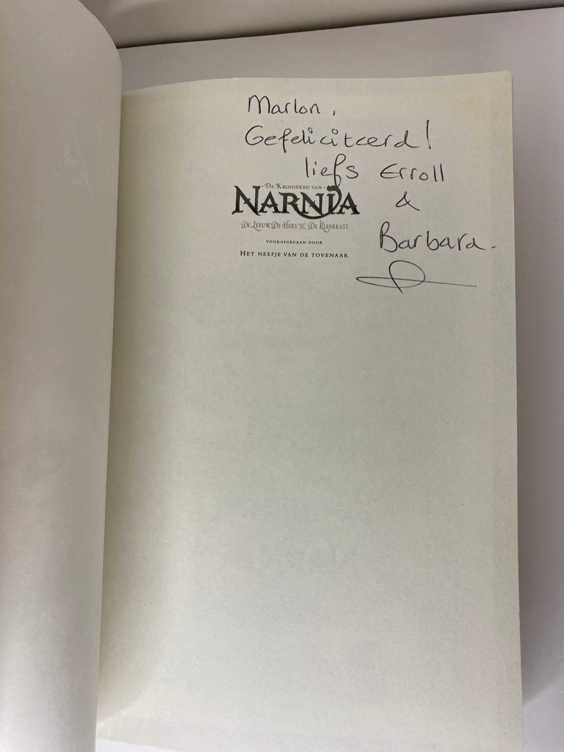 De Leeuw, De Heks, en de Kleerkast van C.S. Lewis, ISBN: 9789043511728 persoonlijk bericht