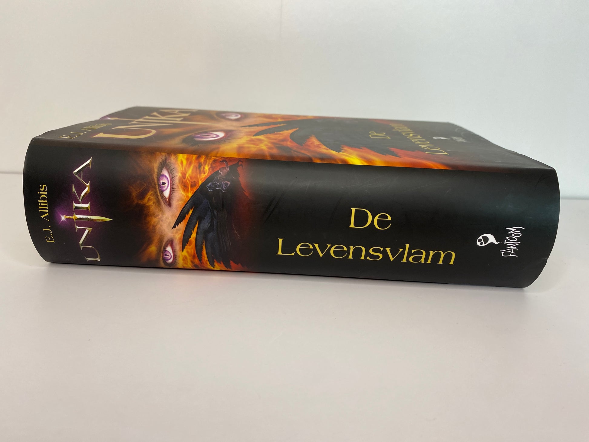 De Levensvlam van  E.J. Allibis ISBN: 9789078345695, rug
