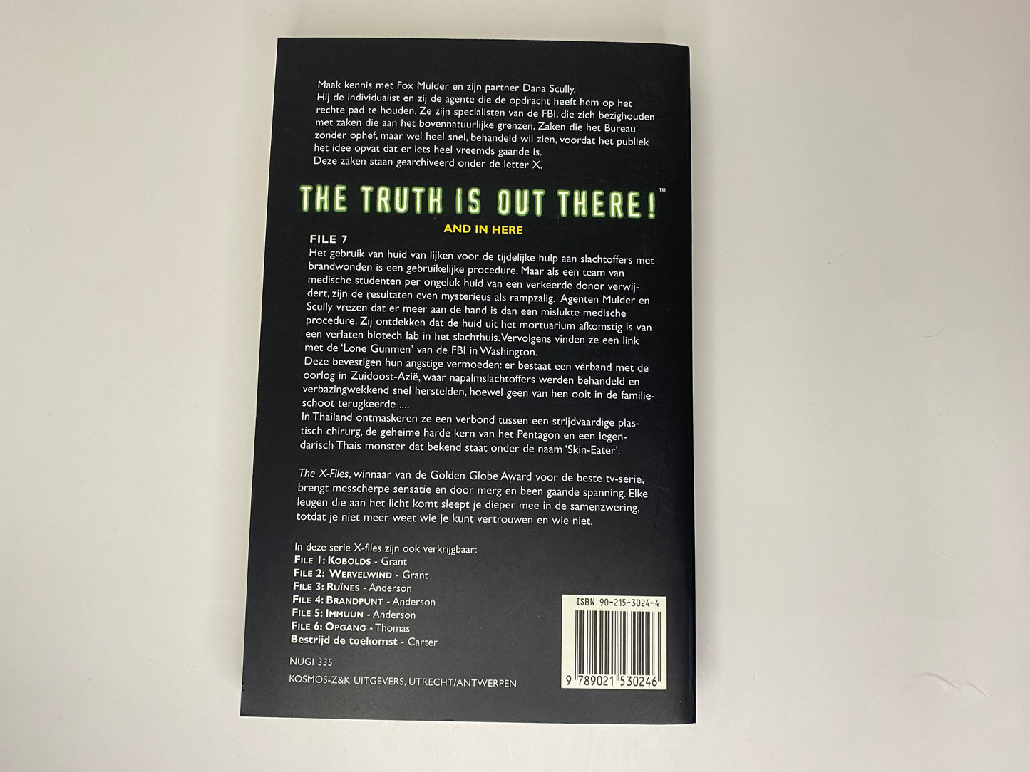 HUID, The X Files, boek 6 - Ben Mezrich - ISBN: 9789021534657,, achterkant