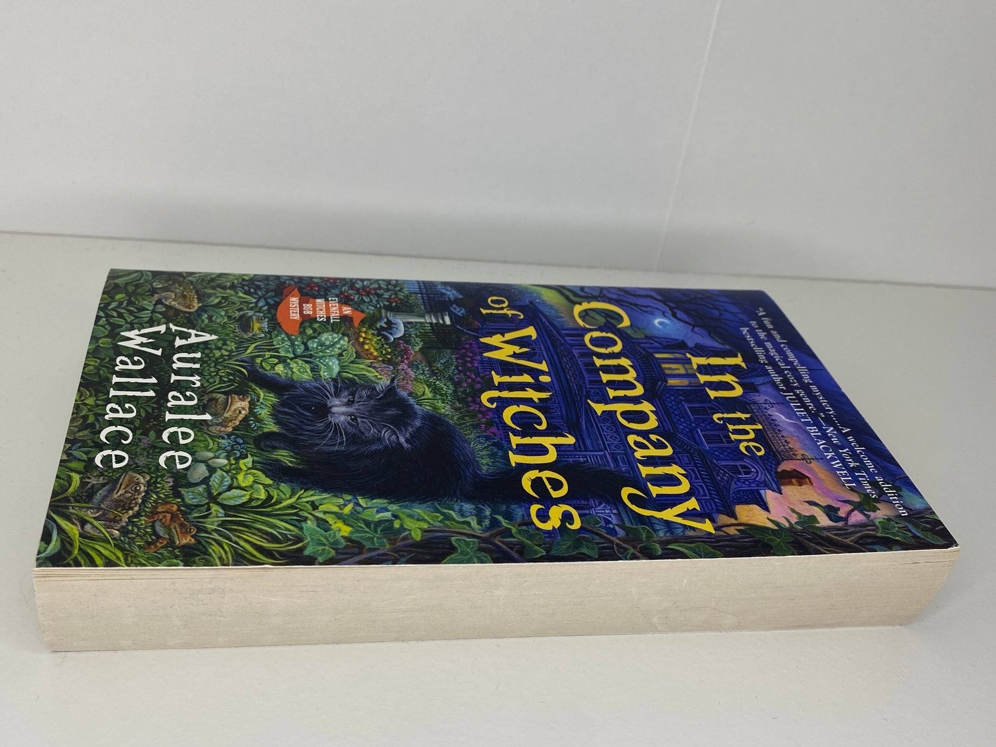In the Company of Witches by Auralee Wallace, book 1 in the Evenfall Witches B&B series, ISBN: 9780593335833 side