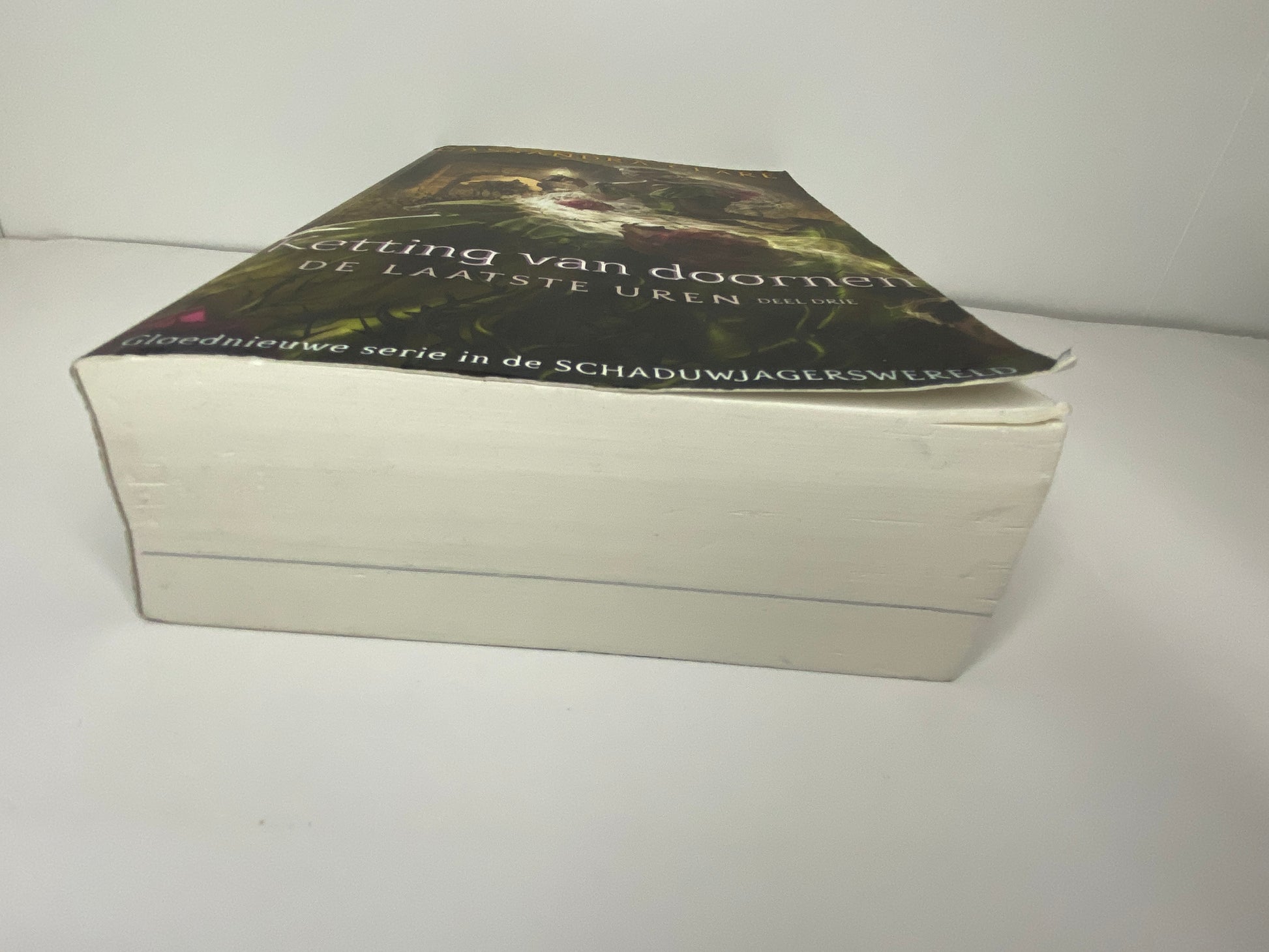 Ketting van Doornen, boek 3 in De Laatste Uren van Cassandra Clare, ISBN 9789021041384 onderkant