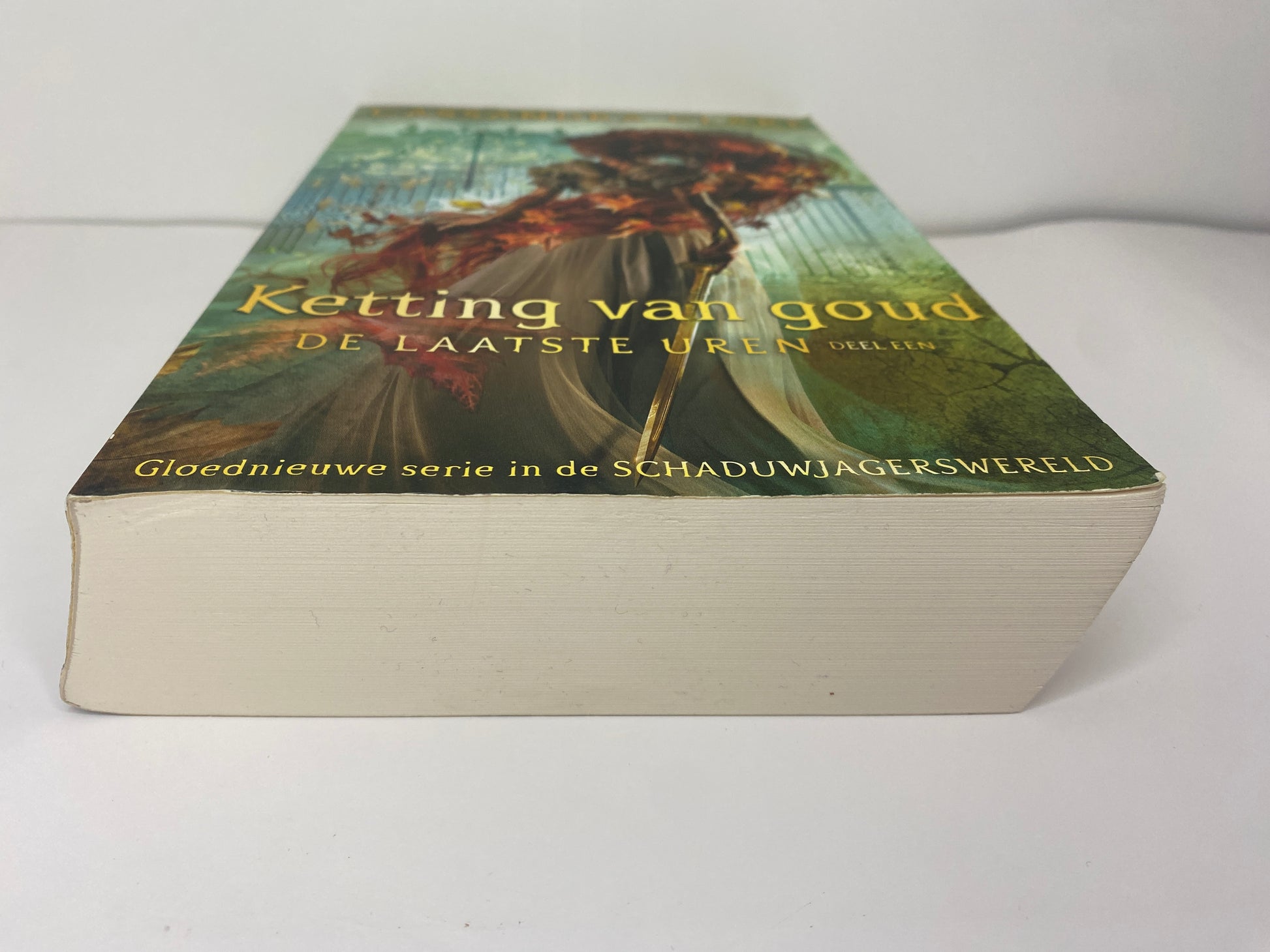 Ketting van Goud, boek 1 in De Laatste Uren trilogie van Cassandra Clare, ISBN: 9789024594856, onderkant