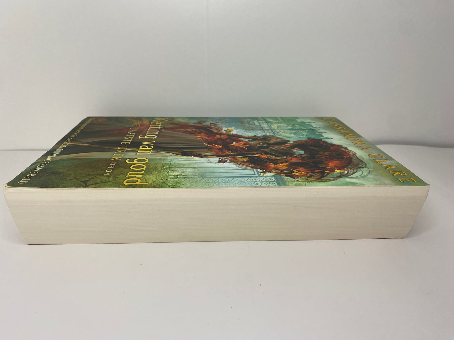 Ketting van Goud, boek 1 in De Laatste Uren trilogie van Cassandra Clare, ISBN: 9789024594856, zijkant