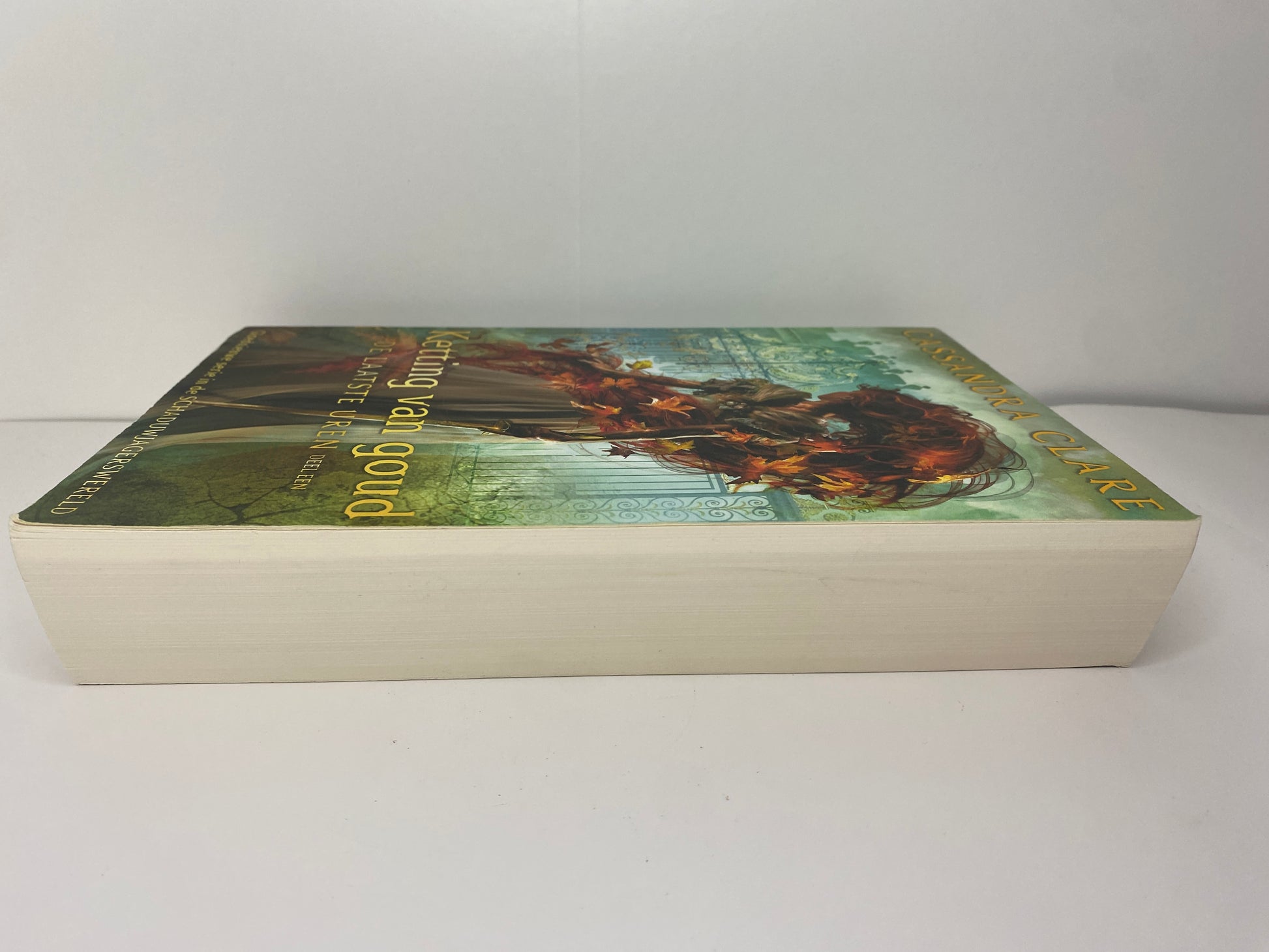Ketting van Goud, boek 1 in De Laatste Uren trilogie van Cassandra Clare, ISBN: 9789024594856, zijkant