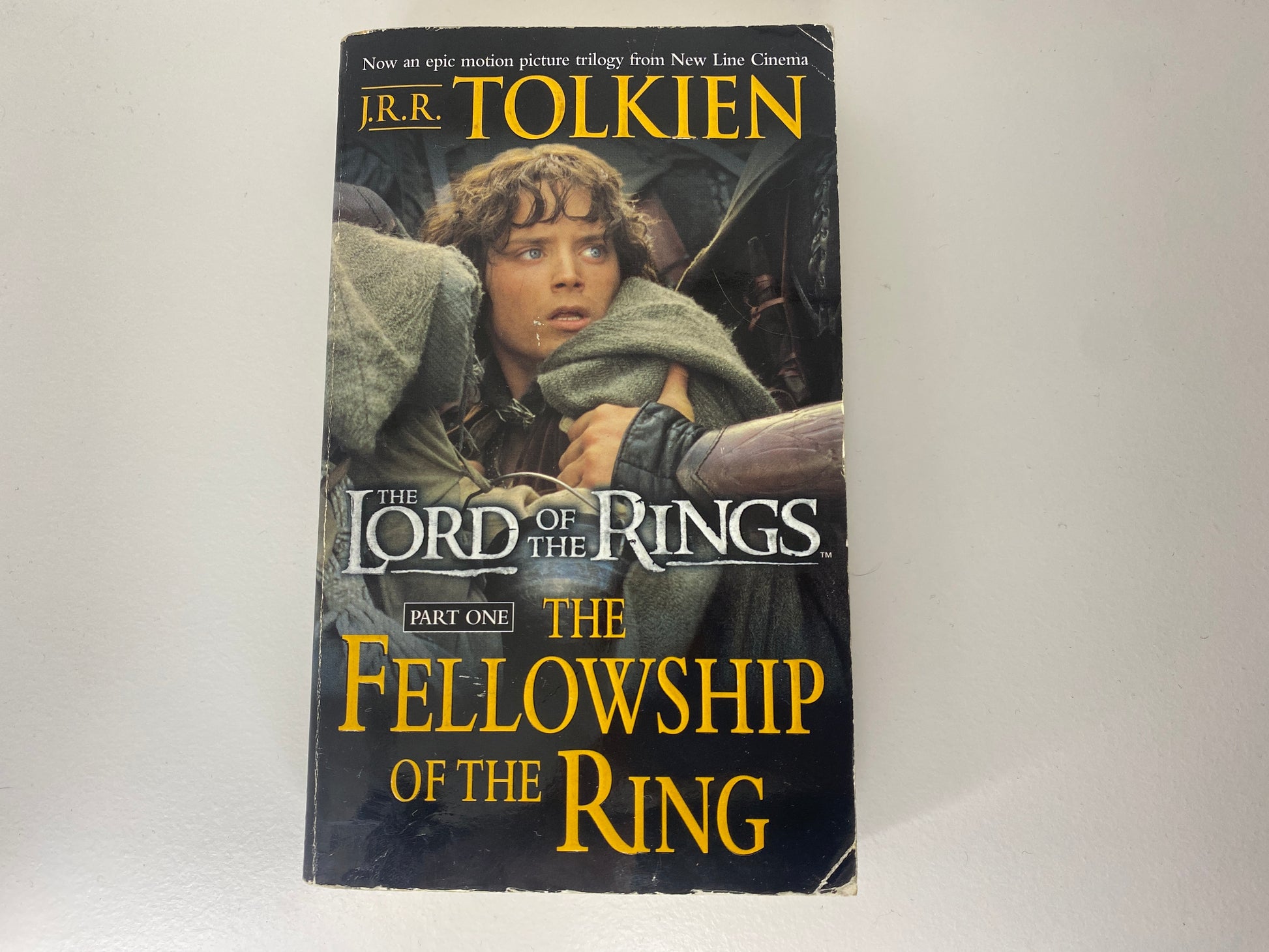 The Fellowship of the Ring, Film-tie, book one in the Lord of the Rings trilogy by J.R.R. Tolkien, ISNB: 0345339703, front