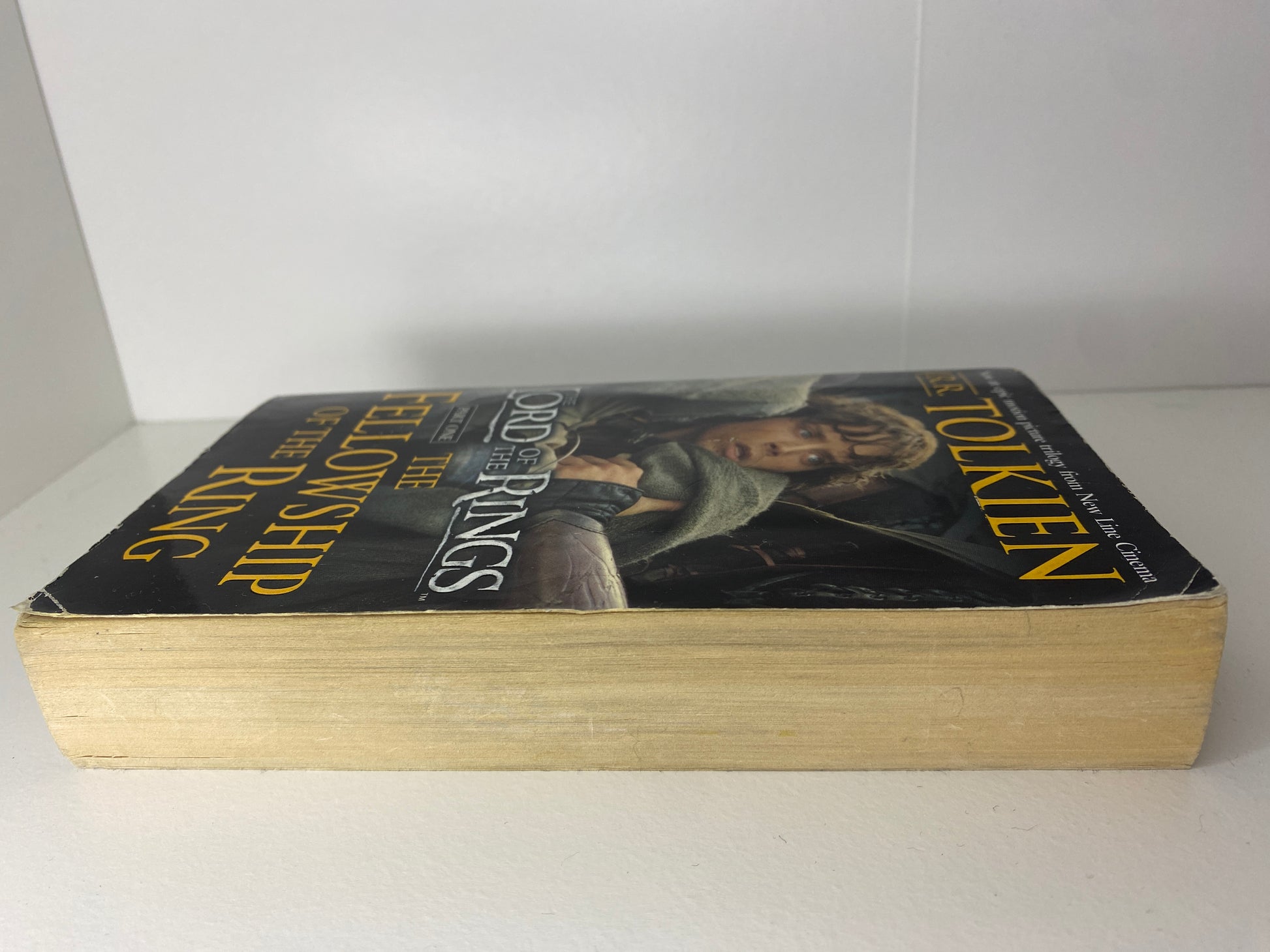 The Fellowship of the Ring, Film-tie, book one in the Lord of the Rings trilogy by J.R.R. Tolkien, ISNB: 0345339703, side