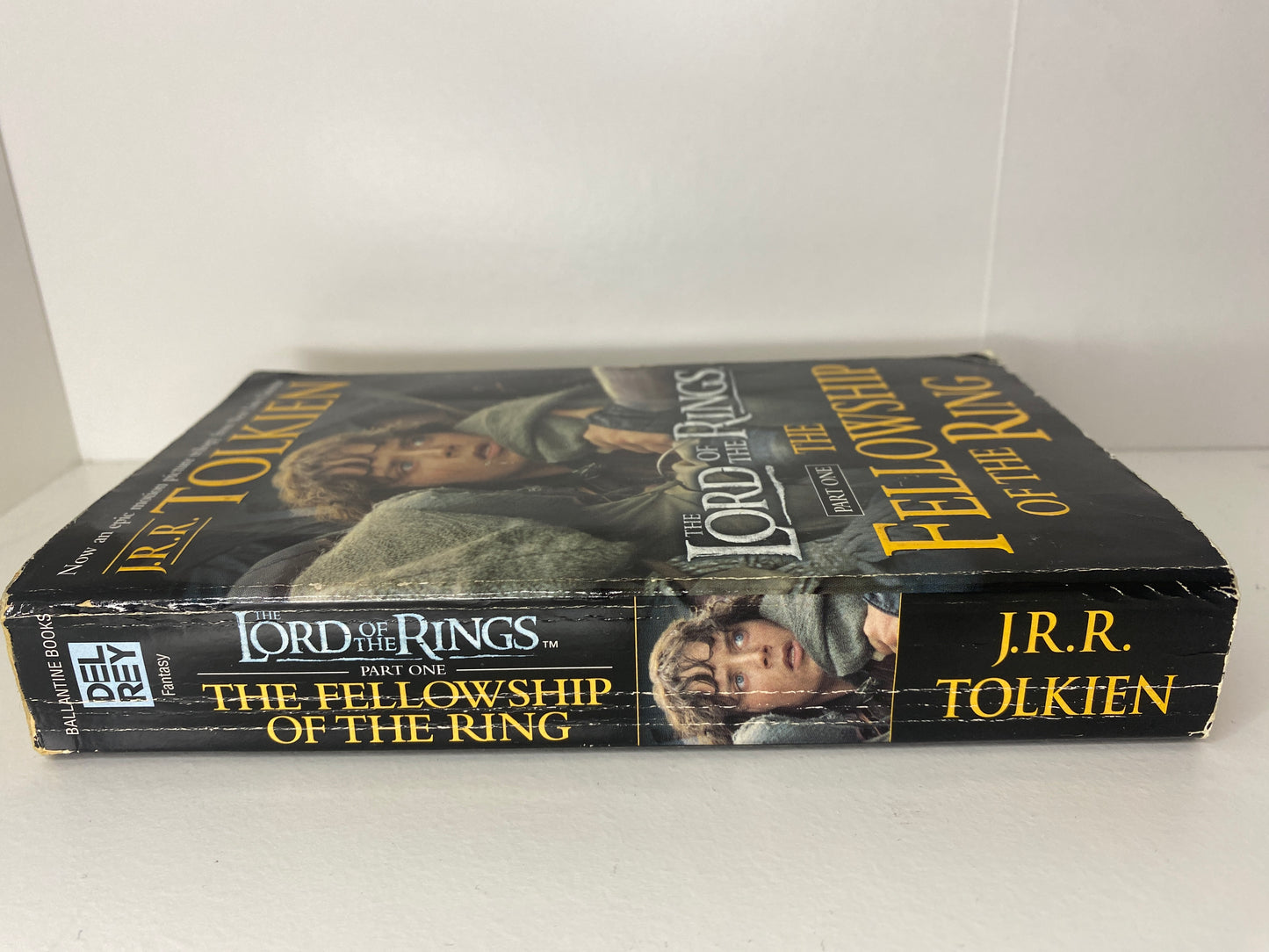 The Fellowship of the Ring, Film-tie, book one in the Lord of the Rings trilogy by J.R.R. Tolkien, ISNB: 0345339703, spine