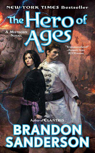 The Hero of Ages by Brandon Sanderson, Mistborn book 3, ISBN: 9780765356147